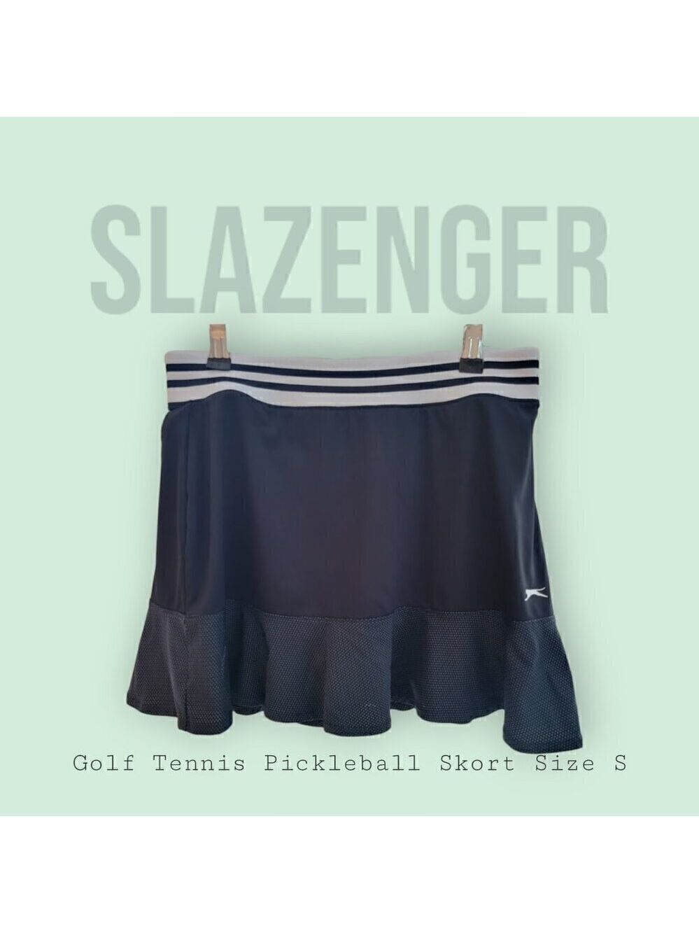 Slazenger Black Ruffle Golf or Tennis Skort